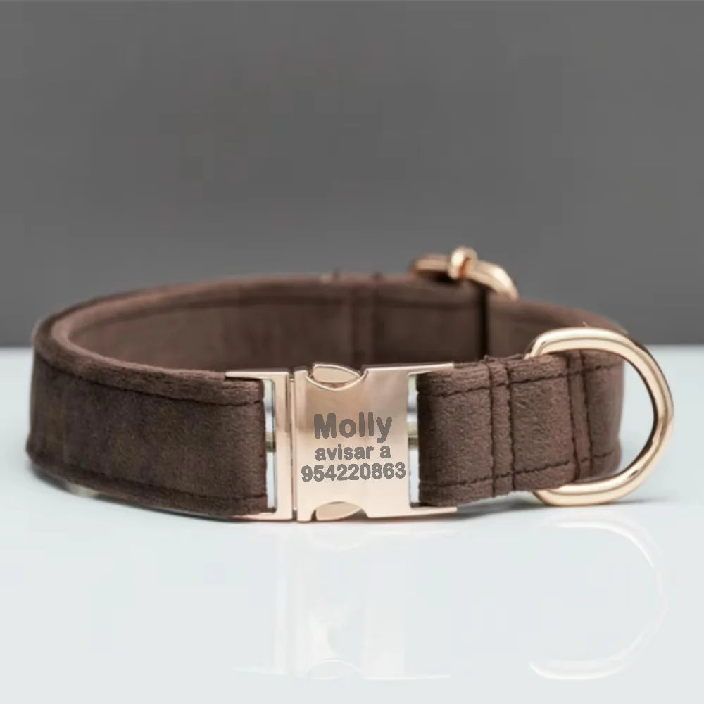 Personalized Velvet Collar