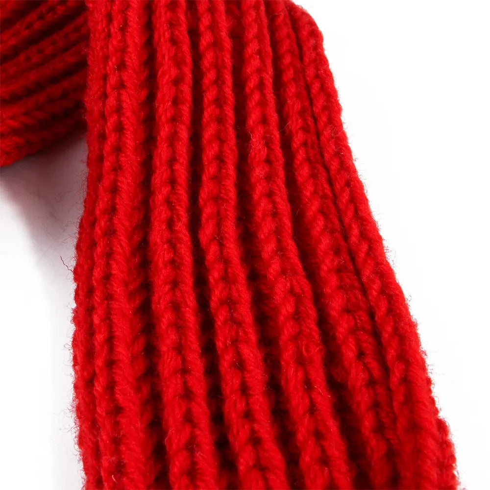 Christmas hat scarf