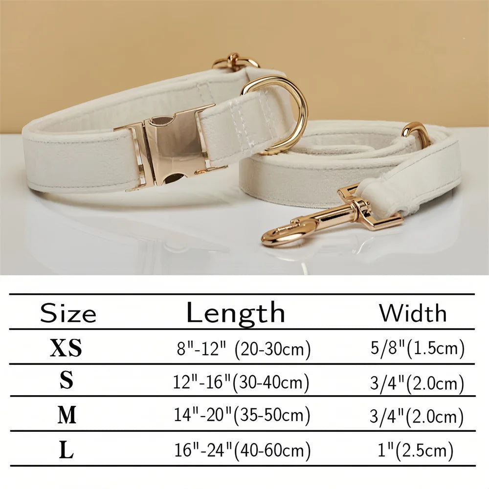 Personalized Velvet Collar